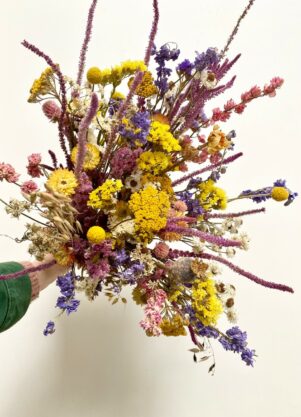 Bouquet de fleurs séchées - coloré