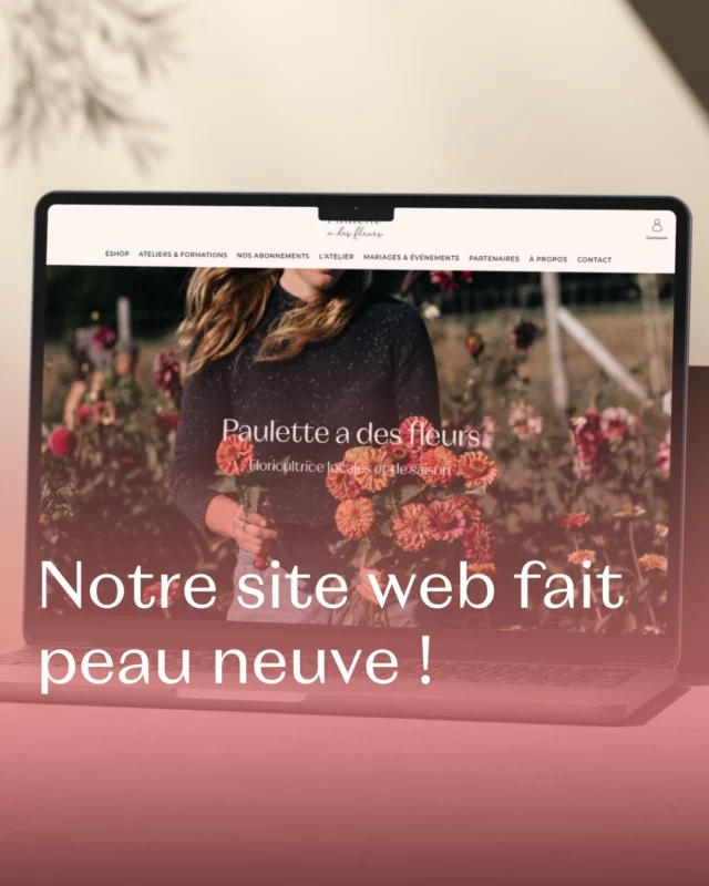 Un vent de fraîcheur souffle sur notre site web ! 🌱💻

📣 Un design tout neuf, des ateliers à réserver en ligne et une expérience encore plus fluide pour fleurir chaque moment de votre vie. 🫶

Rendez-vous sur notre site web en bio 👆 pour explorer toutes nos nouveautés dès maintenant !

#fleurslocales #fleursdesaison #compositionflorale #slowflowersbelgique #fleursbelgique #pauletteadesfleurs