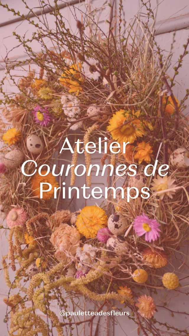 Une après-midi les mains dans les fleurs ! 🌸✨

📣 Il nous reste quelques places pour l’Atelier Couronnes de Printemps du 19 avril (celui du 29 mars est complet !)… Mais pas que !

Si passer une après-midi à créer au milieu de parfums et de couleurs, ça vous tente, découvrez aussi nos prochains ateliers : ⤵️

🗓️ Samedi 5 juillet ou samedi 16 août - Confection d’un bouquet d’été harmonieux et parfumé.

🗓️ Samedi 23 août ou samedi 13 septembre - Réalisation d’un centre de table 100% écologique.

🗓️ Samedi 6 septembre - Récolte aux champs + confection de bouquet + introduction à la production de fleurs coupées (durée 3h).

🗓️ Samedi 4 octobre - Cadre fleuri en fleurs séchées.

🗓️ Samedi 20 septembre, 27 septembre ou 18 octobre - Couronne en fleurs séchées d’intérieur.

📍 Places limitées – Réservez votre bulle de créativité dès maintenant sur notre site web !

N’hésitez pas à envoyer ce post à votre complice de création ou à le/la taguer en commentaires ! 💬

#couronnefleurie #fleurslocales #fleursdesaison #compositionflorale #slowflowersbelgique #fleursbelgique #pauletteadesfleurs